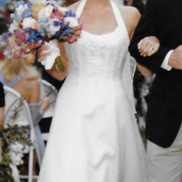 Candlelight A-line Wedding Dress - Picture 2 of 8